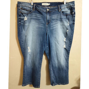 Torrid Skinny Distressed Denim Jeans Size 26